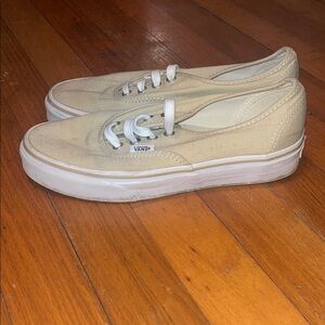 Vans Light Tan Canvas Shoes